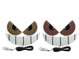 Pack de ojos y boca LED usb